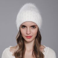 Women's Simple Style Solid Color Eaveless Wool Cap sku image 2