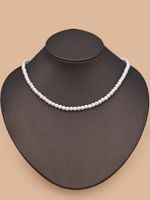 Lady Pearl Alloy Plastic Beaded Women's Necklace main image 6