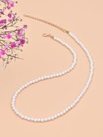 Lady Pearl Alloy Plastic Beaded Women's Necklace main image 2