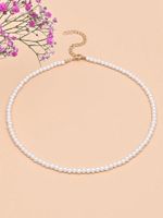 Lady Pearl Alloy Plastic Beaded Women's Necklace main image 1