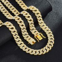 Hip Hop Exagéré Roche Couleur Unie Alliage Chaîne Incruster Strass Unisexe Collier sku image 1