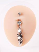 Ig Style Sexy Cool Style Star Stainless Steel Belly Ring main image 5