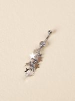 Ig Style Sexy Cool Style Star Stainless Steel Belly Ring main image 4