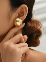 Wholesale Jewelry Elegant Streetwear Round Alloy Ear Studs main image 1