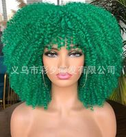 Women's Hip-hop Street High Temperature Wire Bangs Short Curly Hair Wigs sku image 6