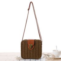 Women's Small Spring&summer Paper String Vintage Style Straw Bag sku image 2