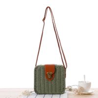 Women's Small Spring&summer Paper String Vintage Style Straw Bag sku image 3