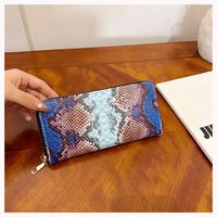 Women's Colorful Pu Leather Zipper Wallets sku image 4