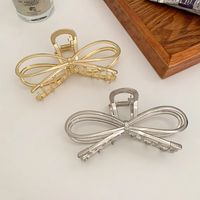 Women's Sweet Bow Knot Metal Plating Hair Claws main image 4