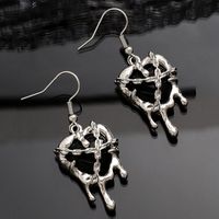 1 Pair Simple Style Solid Color Alloy Drop Earrings main image 4