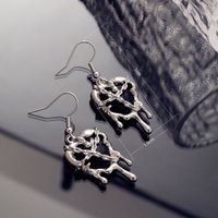 1 Pair Simple Style Solid Color Alloy Drop Earrings main image 3