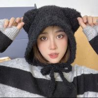 Women's Vacation Solid Color Eaveless Wool Cap sku image 1