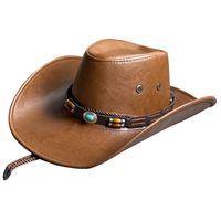 Unisex Ethnic Style Cowboy Style Solid Color Big Eaves Sun Hat main image 4