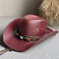 Unisex Ethnic Style Cowboy Style Solid Color Big Eaves Sun Hat sku image 2