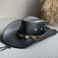 Unisex Ethnic Style Cowboy Style Solid Color Big Eaves Sun Hat sku image 3