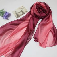 Autumn And Winter New Mulberry Silk Gradient Color Scarf Silk Cotton And Linen Long Scarf Shawl Dual-use Women's Spring And Autumn Scarf sku image 10