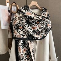 Women's Scarf Winter New 2023 Fashion Thickened Cashmere Student Scarf Neck Protection Warm Shawl Duplex Printing main image 5
