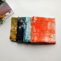 New Ethnic Style Handmade Tie-dyed Scarf Gold And Silver Silk Artificial Cotton Blended Shawl Autumn Thin Scarf main image 5
