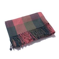 Women's Simple Style Lattice Imitation Cashmere Tassel Scarf sku image 13