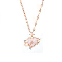 Senz Track Necklace Female With Hearts Fritillary Pendant Special Interest Light Luxury Heart-shaped Collarbone Necklace Sweet Girly Ornament main image 3