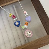 Candy Meteor ~ Colorful Beaded Xingx Necklace Female Design Sense Dopamine Girl Summer Sweet Cool Hot Girl Clavicle Chain main image 3