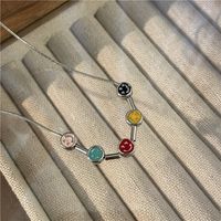 Candy Meteor ~ Colorful Beaded Xingx Necklace Female Design Sense Dopamine Girl Summer Sweet Cool Hot Girl Clavicle Chain sku image 6