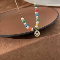 Candy Meteor ~ Colorful Beaded Xingx Necklace Female Design Sense Dopamine Girl Summer Sweet Cool Hot Girl Clavicle Chain sku image 7