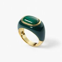Simple Style Color Block Copper Plating Gold Plated Rings main image 6