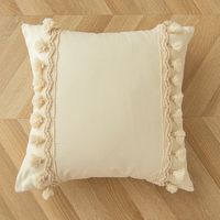 Elegant Solid Color Cotton Polyester Pillow Cases sku image 3