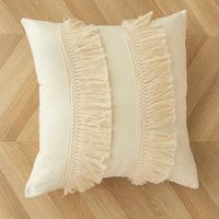 Elegant Solid Color Cotton Polyester Pillow Cases sku image 2