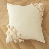 Elegant Solid Color Cotton Polyester Pillow Cases sku image 4