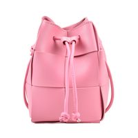 Women's Mini All Seasons Pu Leather Solid Color Classic Style Bucket String Bucket Bag main image 3