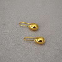 1 Pair Simple Style Water Droplets Plating Copper Earrings main image 1