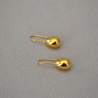 1 Pair Simple Style Water Droplets Plating Copper Earrings main image 2