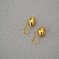 1 Pair Simple Style Water Droplets Plating Copper Earrings sku image 1