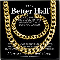 Wholesale Hip-hop Solid Color Stainless Steel Plating Gold Plated Bracelets Necklace sku image 2