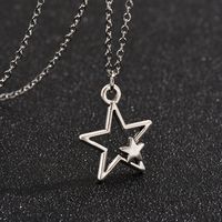 Simple Style Star Alloy Plating Gold Plated Women's Pendant Necklace sku image 1