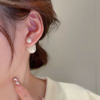 Wholesale Jewelry Elegant Sweet Round Solid Color Alloy Drop Earrings main image 3