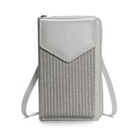 Women's All Seasons Pu Leather Solid Color Basic Square Zipper Shoulder Bag Phone Wallets sku image 2