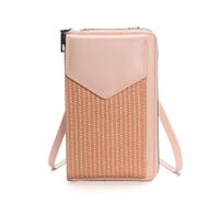 Women's All Seasons Pu Leather Solid Color Basic Square Zipper Shoulder Bag Phone Wallets sku image 3