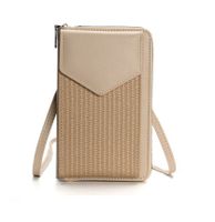 Women's All Seasons Pu Leather Solid Color Basic Square Zipper Shoulder Bag Phone Wallets sku image 4