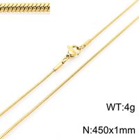 Titan Stahl 18 Karat Vergoldet Moderner Stil Überzug Oval Halskette Mit Anhänger sku image 2