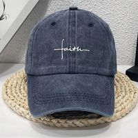 Unisex Casual Preppy Style Letter Wide Eaves Baseball Cap sku image 3