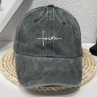 Unisex Casual Preppy Style Letter Wide Eaves Baseball Cap main image 1