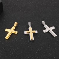 Luxurious Cross Stainless Steel 18K Gold Plated Unisex Charms main image 9