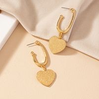 Wholesale Jewelry Vintage Style Heart Shape Alloy Enamel Plating Drop Earrings main image 6