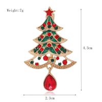Fashion Christmas Tree Santa Claus Elk Alloy Enamel Rhinestones Unisex Brooches sku image 17