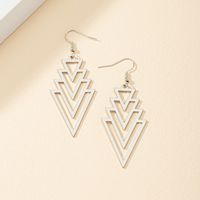 Wholesale Jewelry Basic Rhombus Alloy Irregular Plating Drop Earrings sku image 2