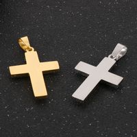 Luxurious Cross Stainless Steel 18K Gold Plated Unisex Charms main image 6
