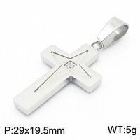 Luxurious Cross Stainless Steel 18K Gold Plated Unisex Charms sku image 3